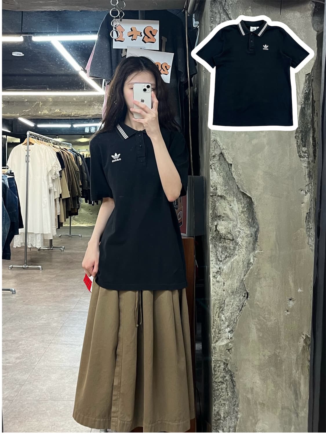 아디다스 반팔 카라티 블랙 M #csz4051 상품이미지1