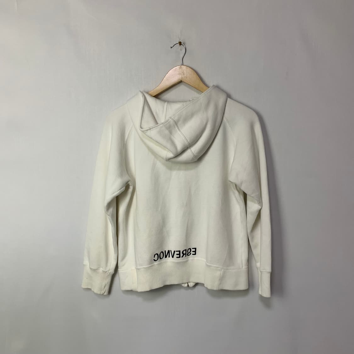 컨버스 화이트 기모 후드집업 아이보리 여성 빈티지 상품이미지9