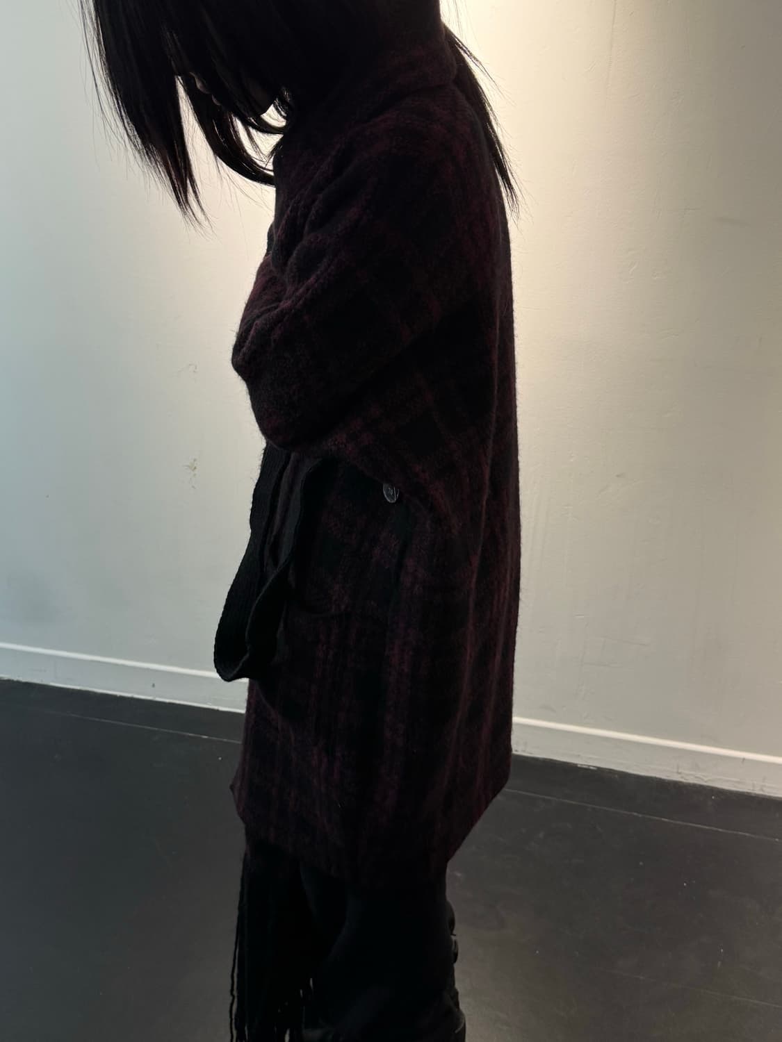 DIESEL FADED CHECK OVERCOAT 상품이미지5