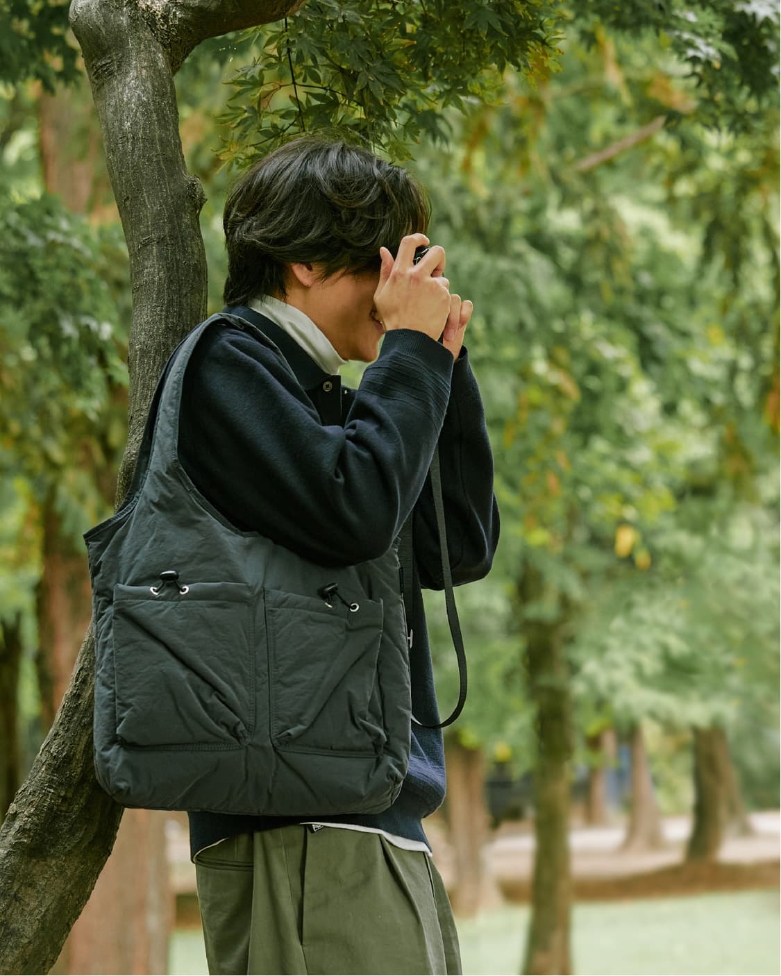 [새상품]마지언타이틀 패디드 보어백 블랙 상품이미지4