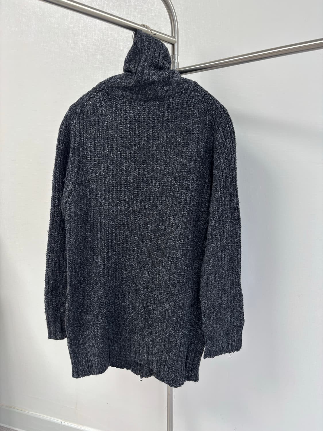 Dip Drops 투웨이 챠콜 니트 집업 상품이미지4