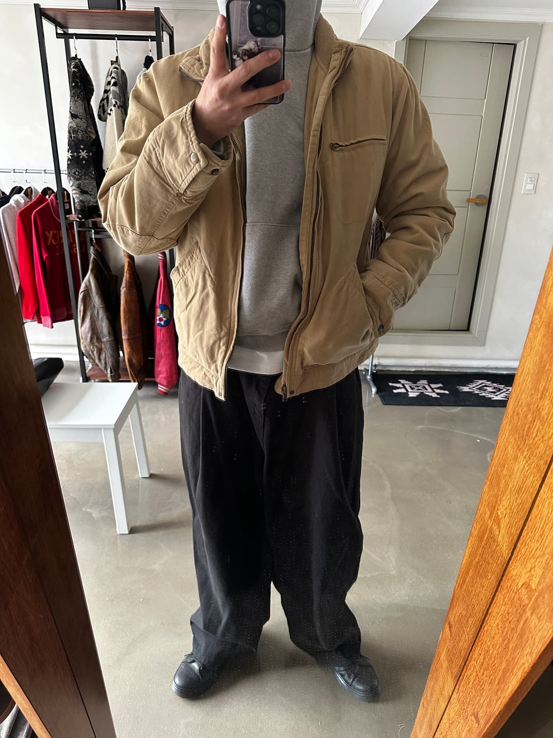 아메리칸 빈티지 워크 코튼 블루종 자켓 상품이미지2