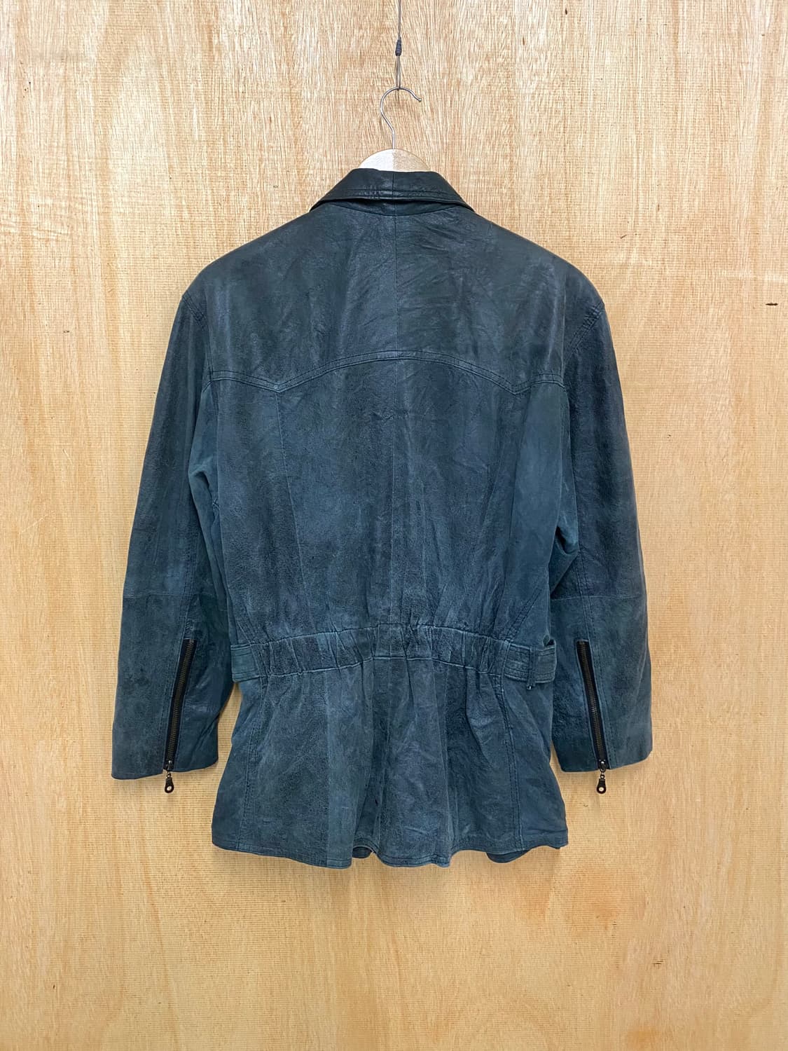 VTG leather western rider coat 가죽 라이더 코트 상품이미지4