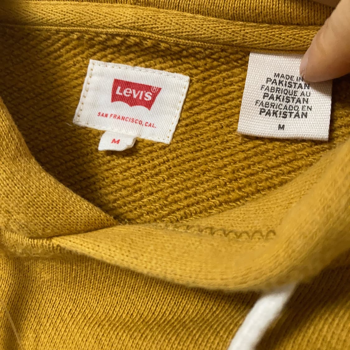 남녀공용 리바이스 머스터드컬러 후드티 상품이미지9