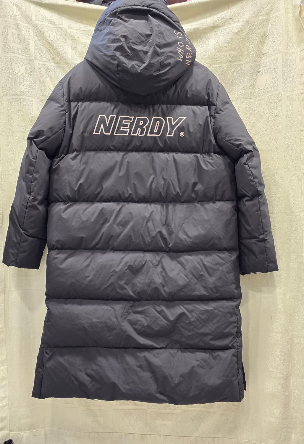 널디 NERDY 남성 덕다운 롱패딩 블랙 M(95) 상품이미지6