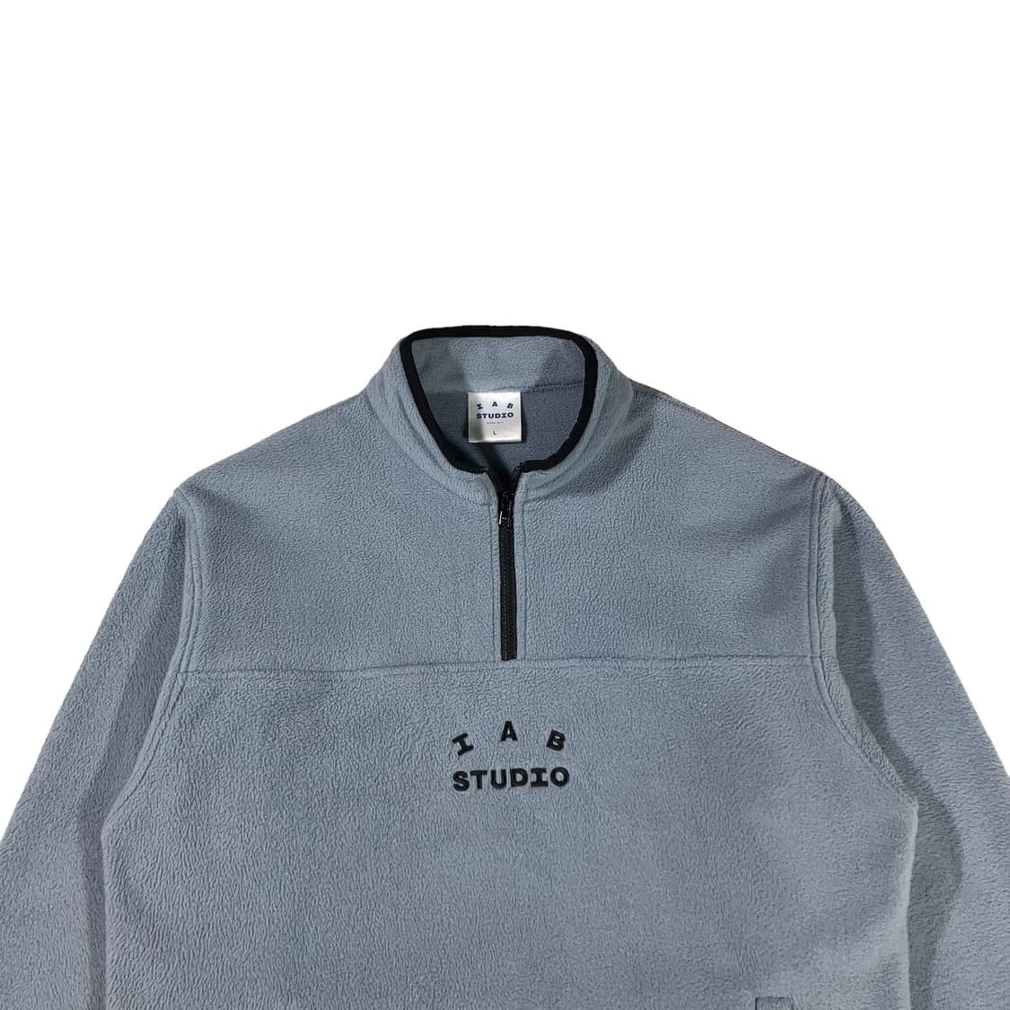 IAB STUDIO 아이앱 쿨그레이 반집업 후리스 상품이미지3