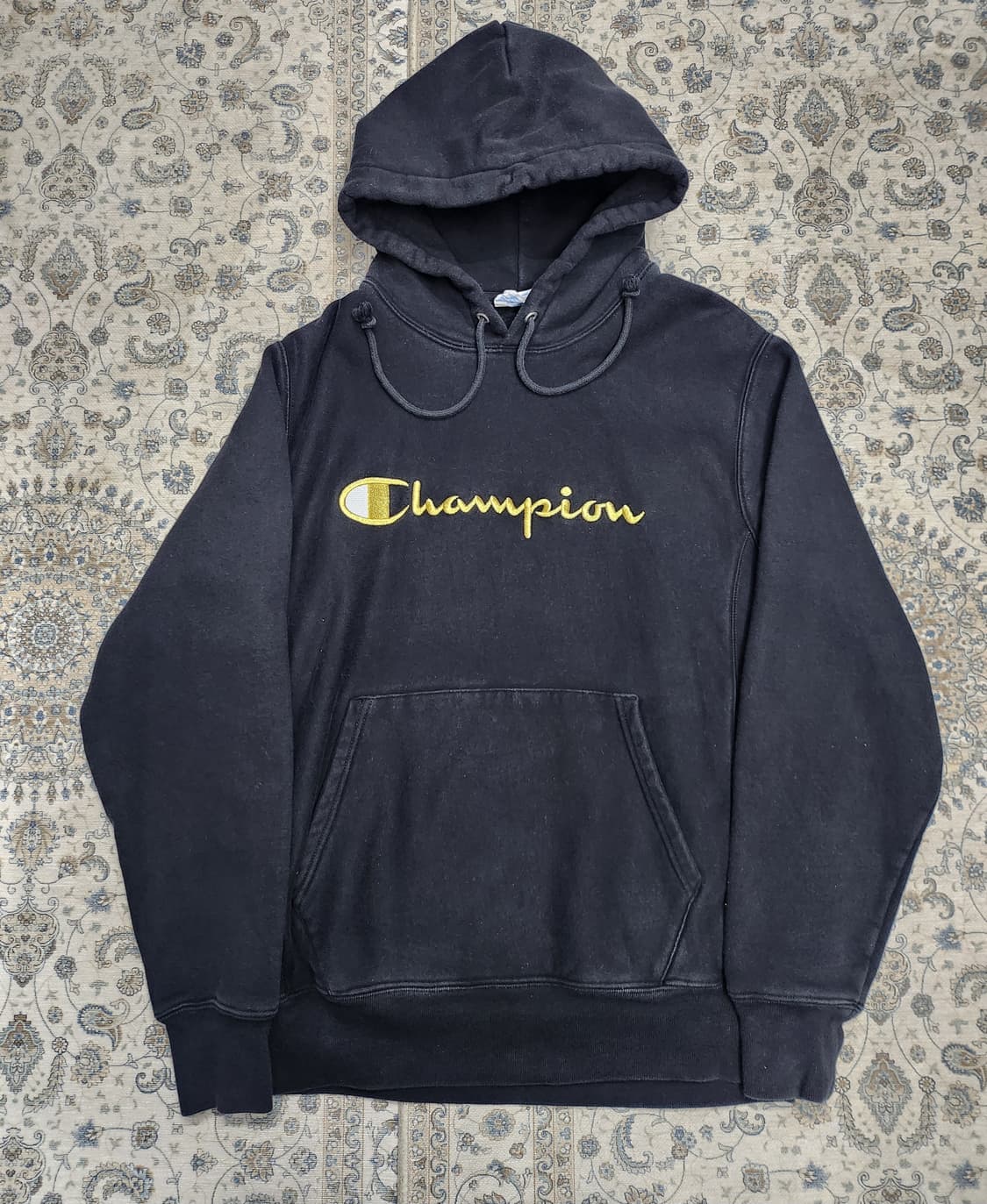 champion 챔피온 로고 블랙 후드티 M 상품이미지1