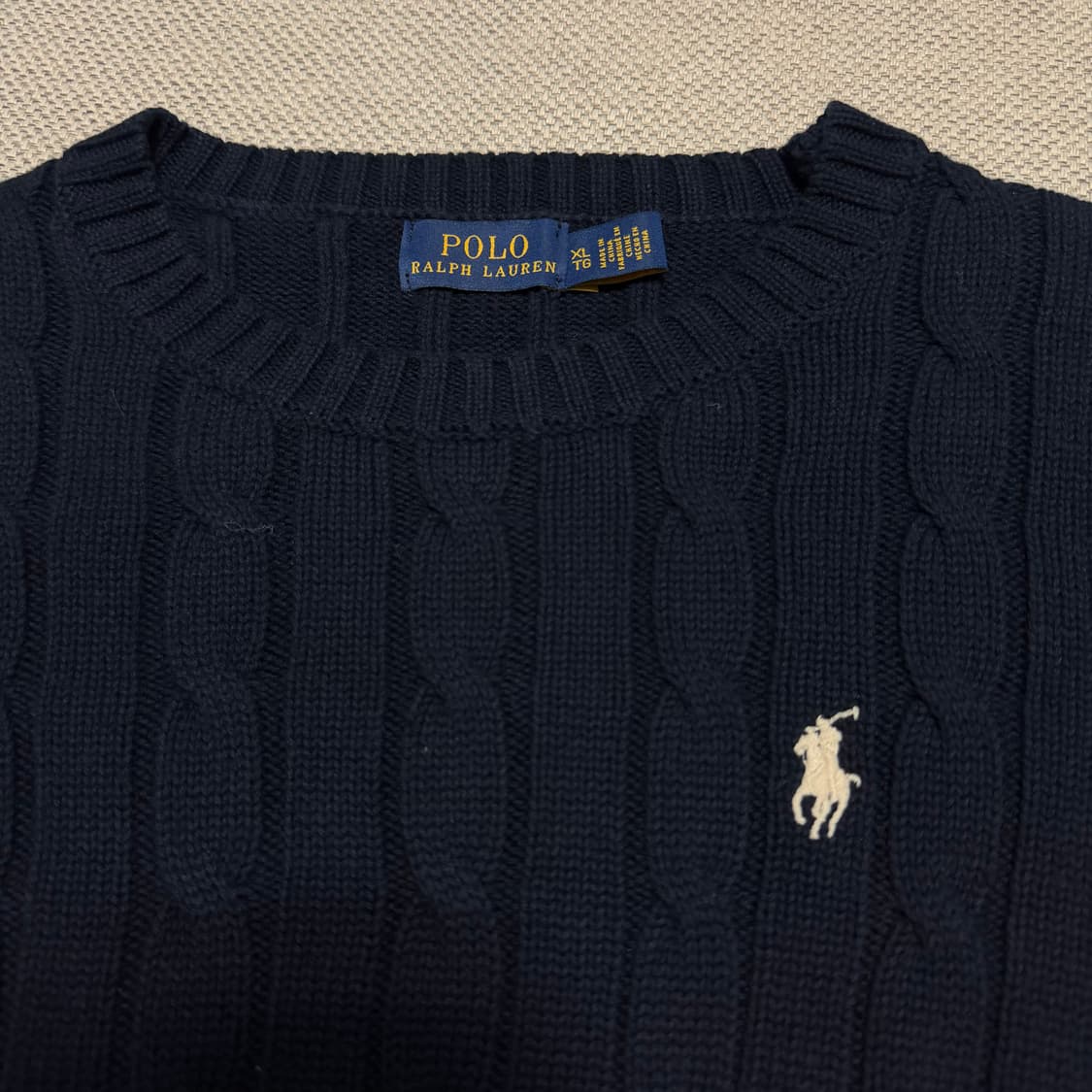폴로 랄프로렌 케이블 반팔 니트 상품이미지2