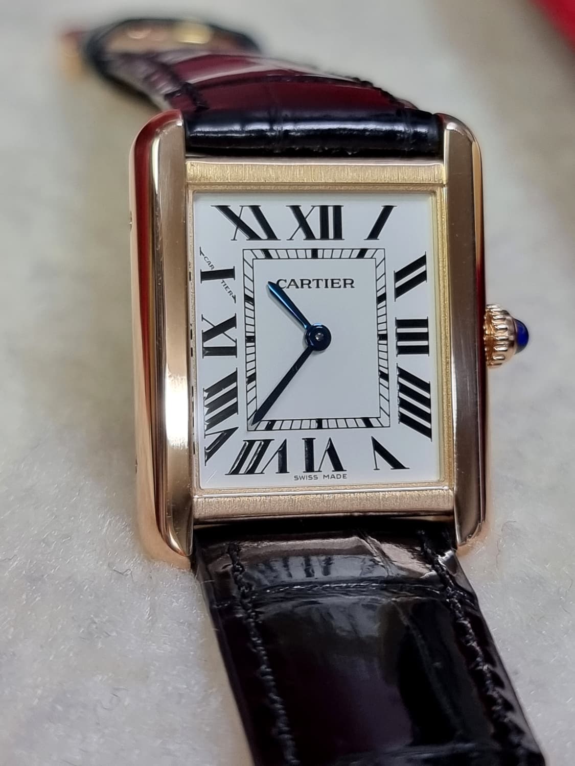 까르띠에 탱크솔로 18K 로즈골드 SM 시계 (남녀공용) 20년 상품이미지1