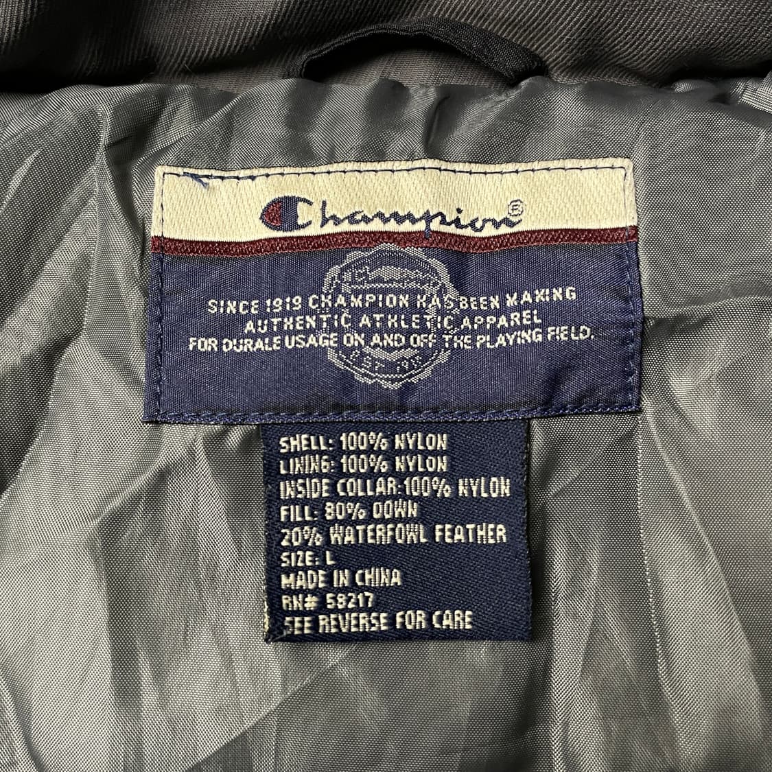 CHAMPION 00s 챔피온 빈티지 블랙 다운 조끼패딩 A00556 상품이미지9
