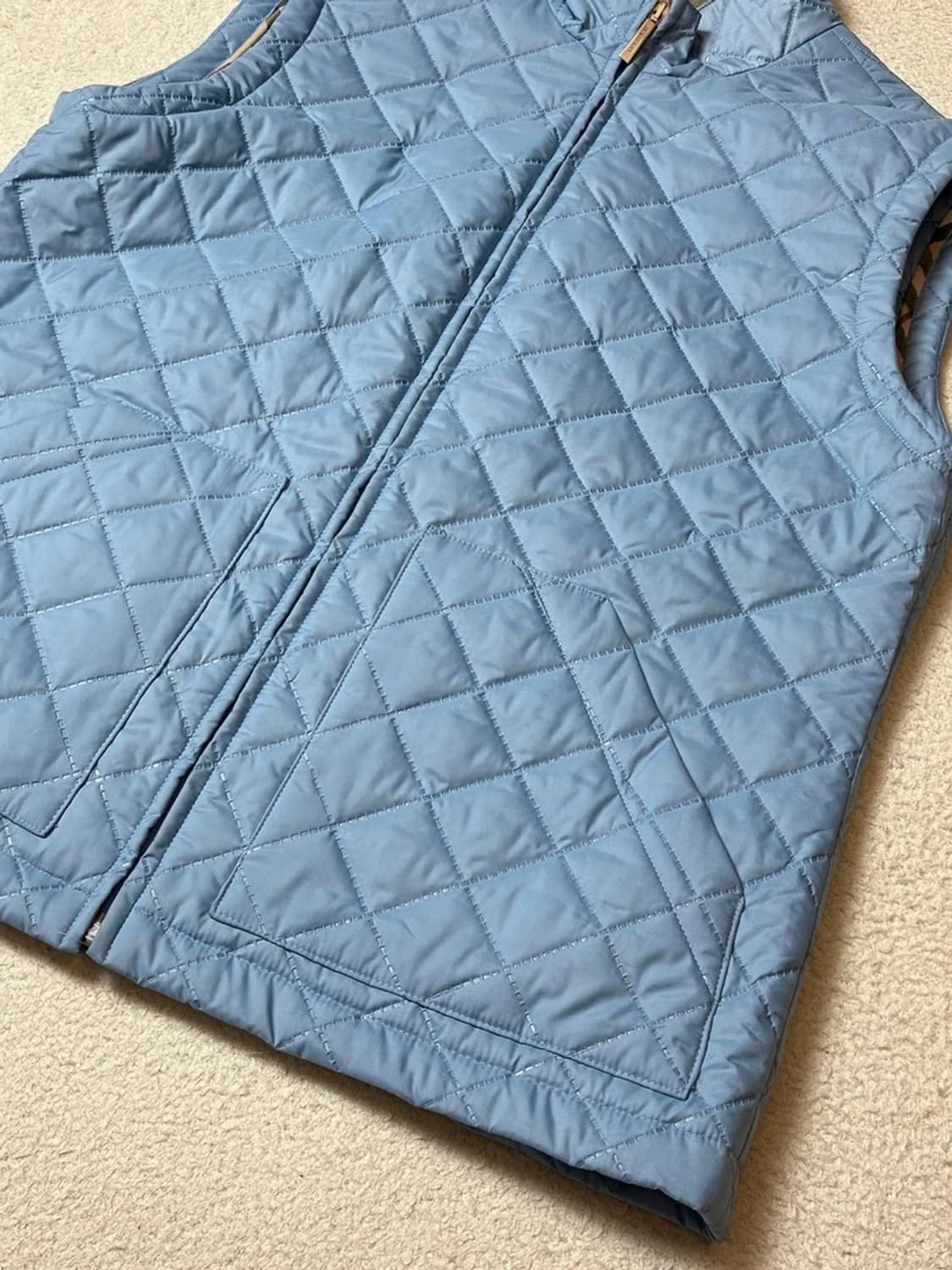 버버리 00's 스카이블루 퀼팅 베스트 PN7672 상품이미지3