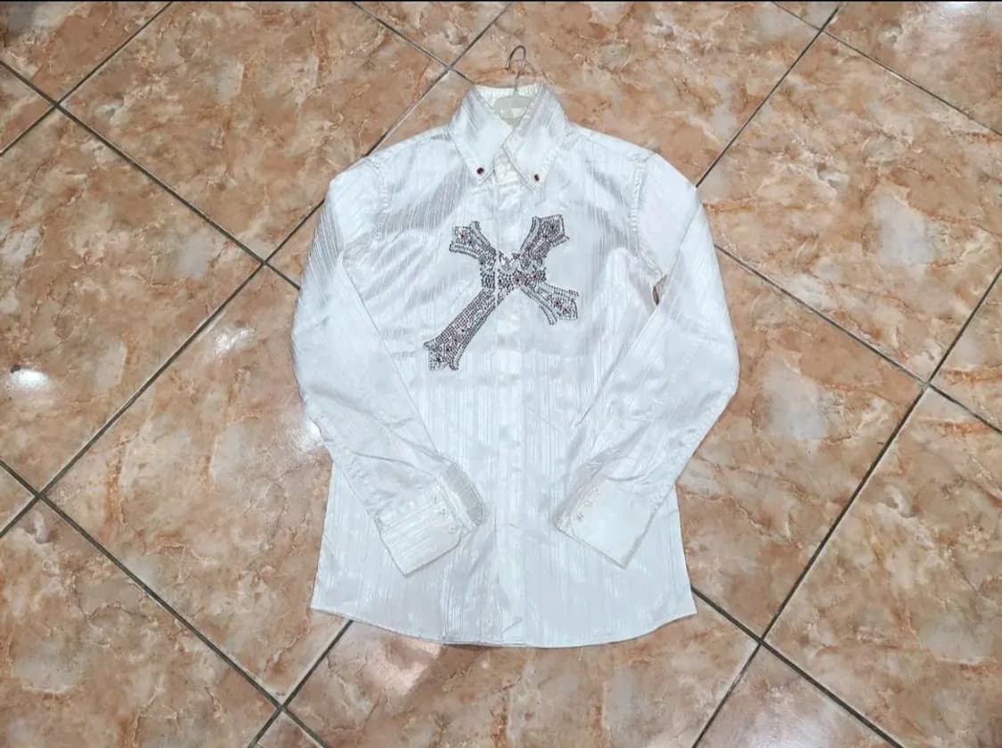 Tornado Mart 십자가 비즈장식 폴리셔츠 상품이미지1