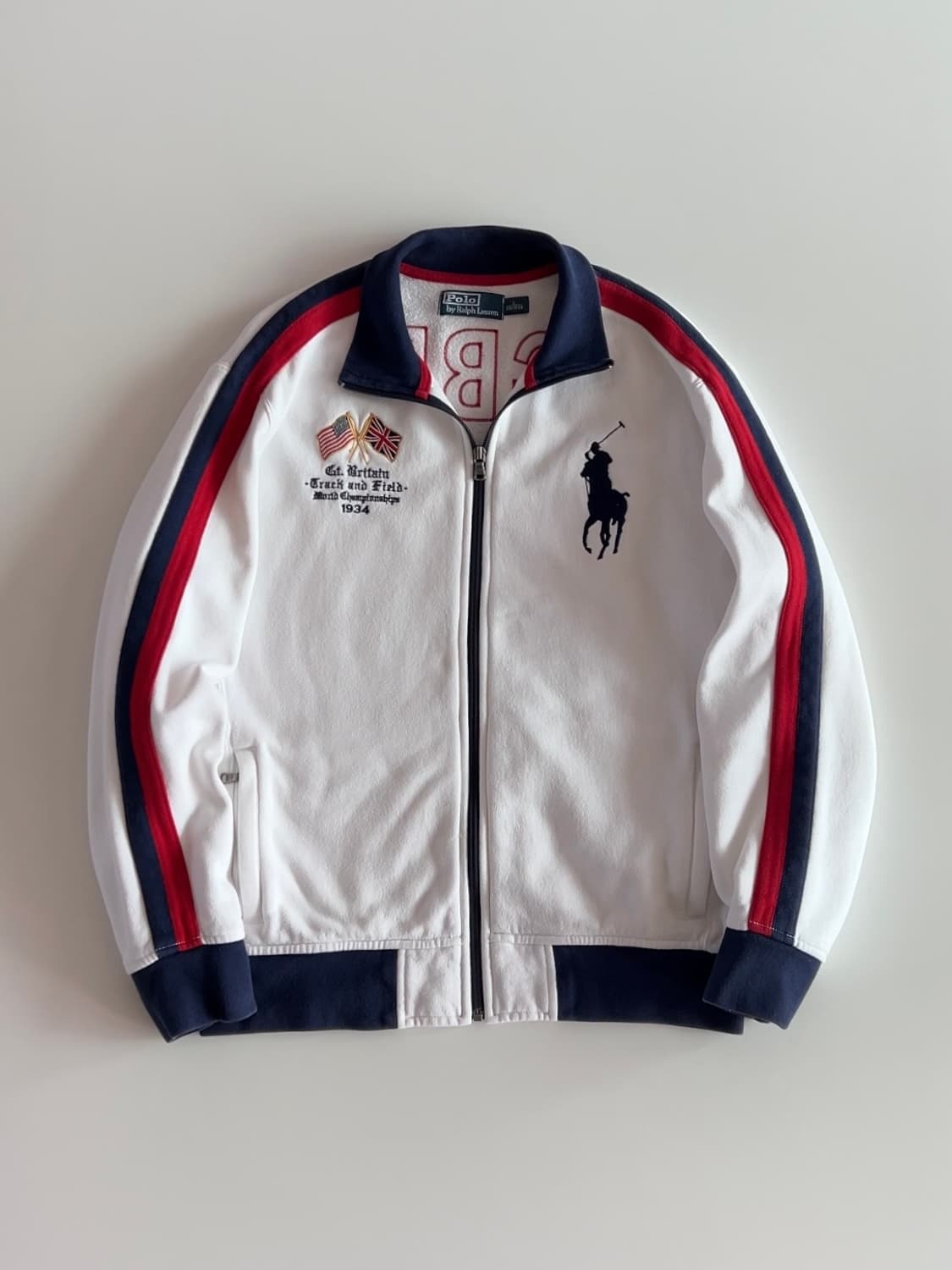 폴로 랄프로렌 빅포니 GBR 레이싱 져지 트랙탑 L 상품이미지1