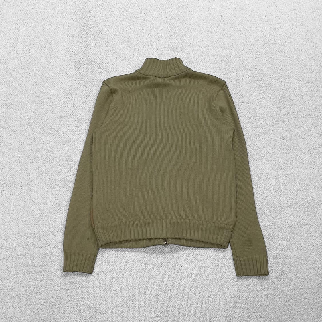 펜디 Fendi 00s 아카이브 아가일 니트 집업 베이지 상품이미지3