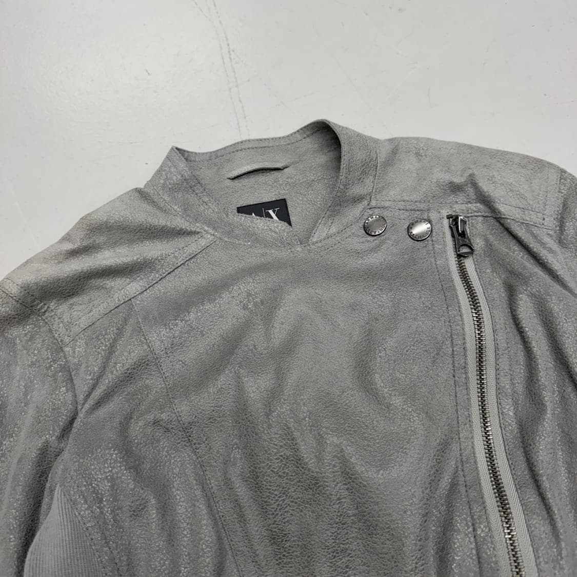 아르마니 익스체인지 릭오웬스맛 사선 바이커 자켓 상품이미지4