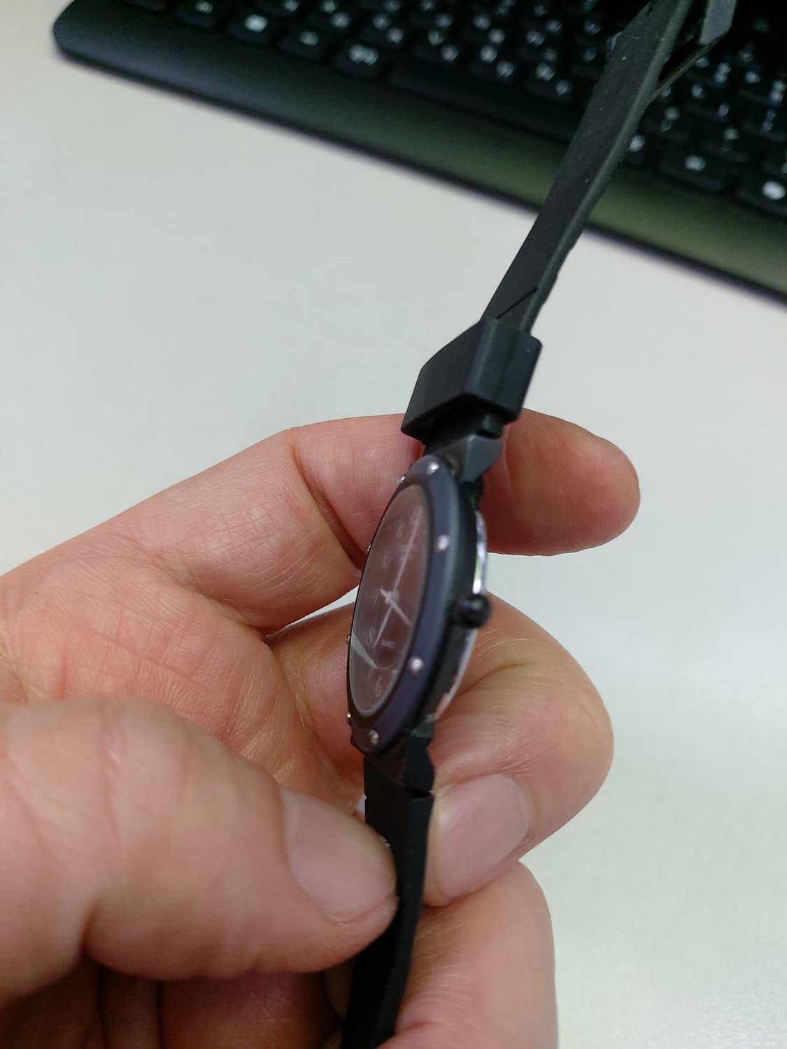 포춘제네바 블랙 쿼츠 남성 시계 상품이미지2