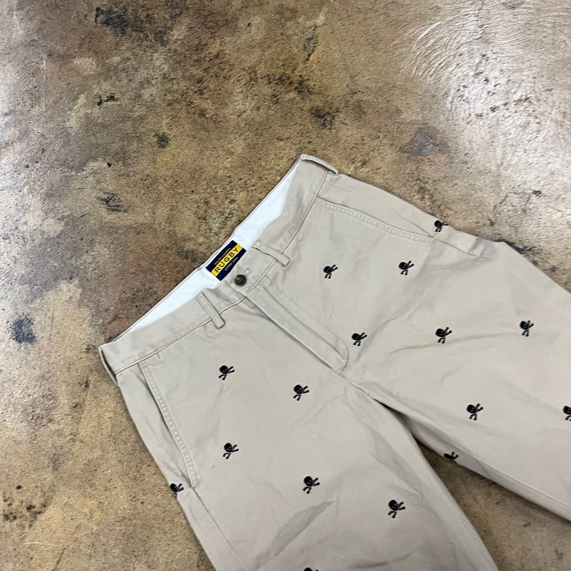 [정품/29] RUGBY 폴로 랄프로렌 해골 패턴 면바지 b10 상품이미지1