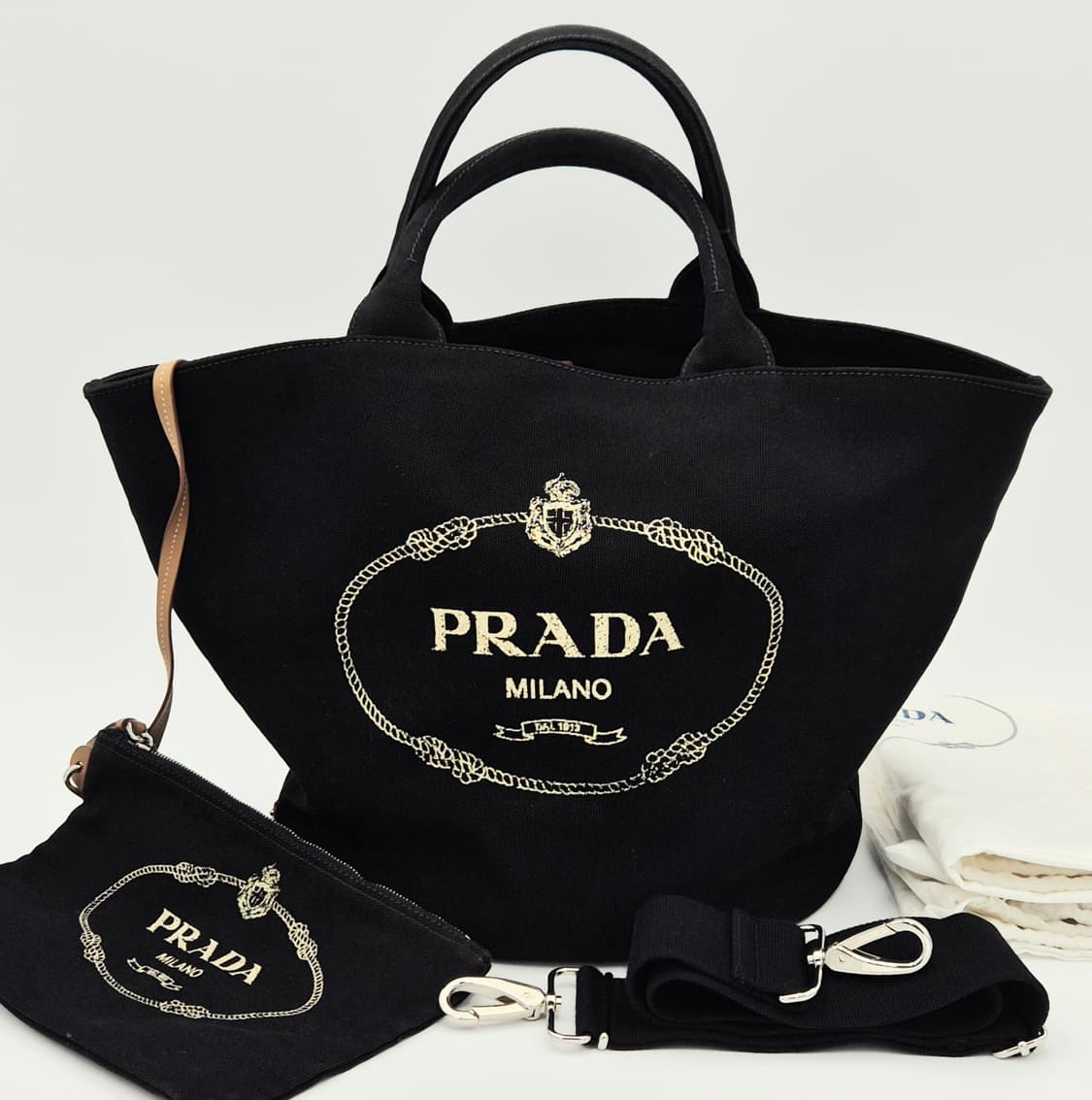 프라다 카파나 2WAY 캔버스 토트백 상품이미지1
