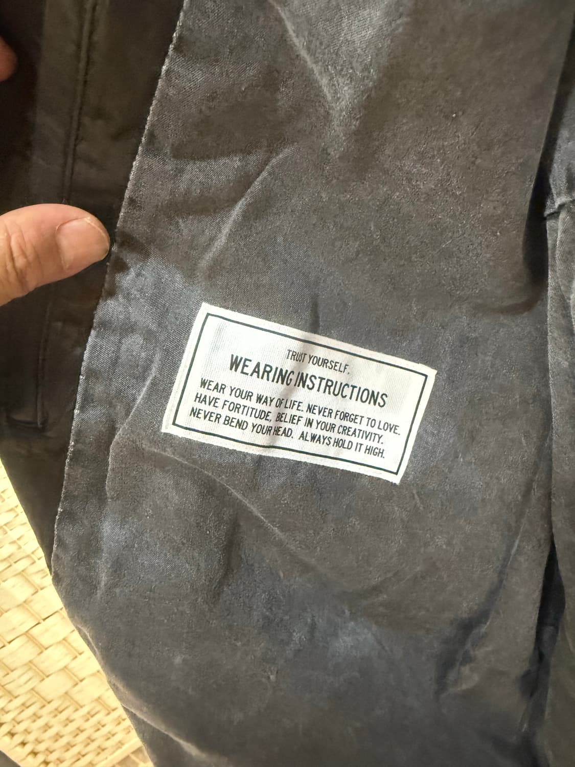 48/105 정품 미하라야스히로 백러시 가죽자켓 팝니다 상품이미지5