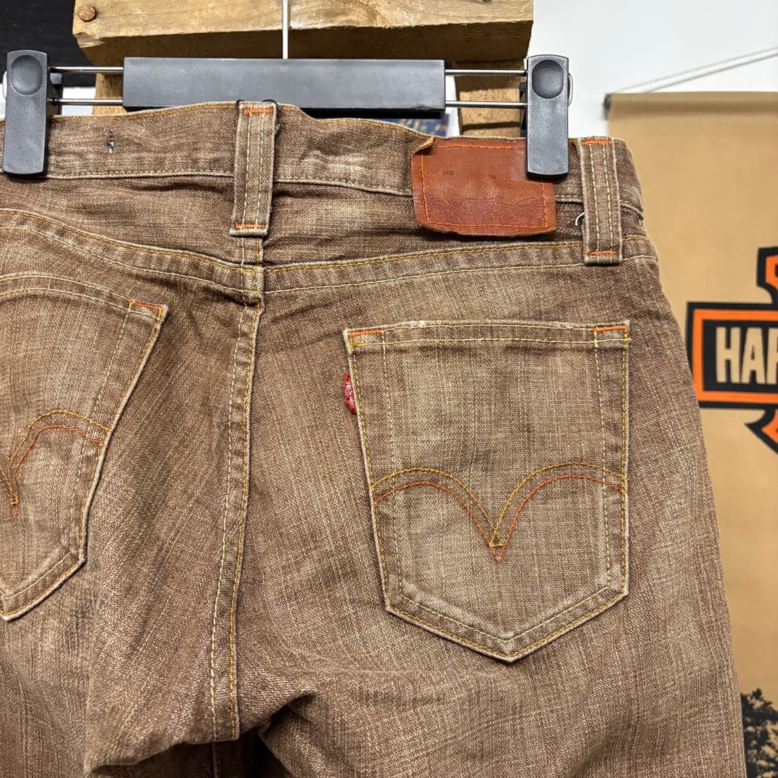 00s 리바이스505 프리미엄 재팬 라인 워싱 스트레이트 데님팬츠 N79 상품이미지6