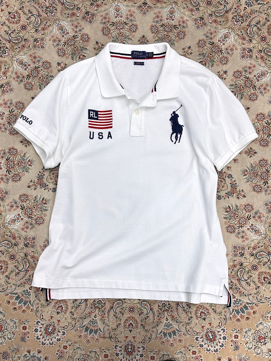 폴로 랄프로렌 성조기 USA 빅포니 카라티 상품이미지2