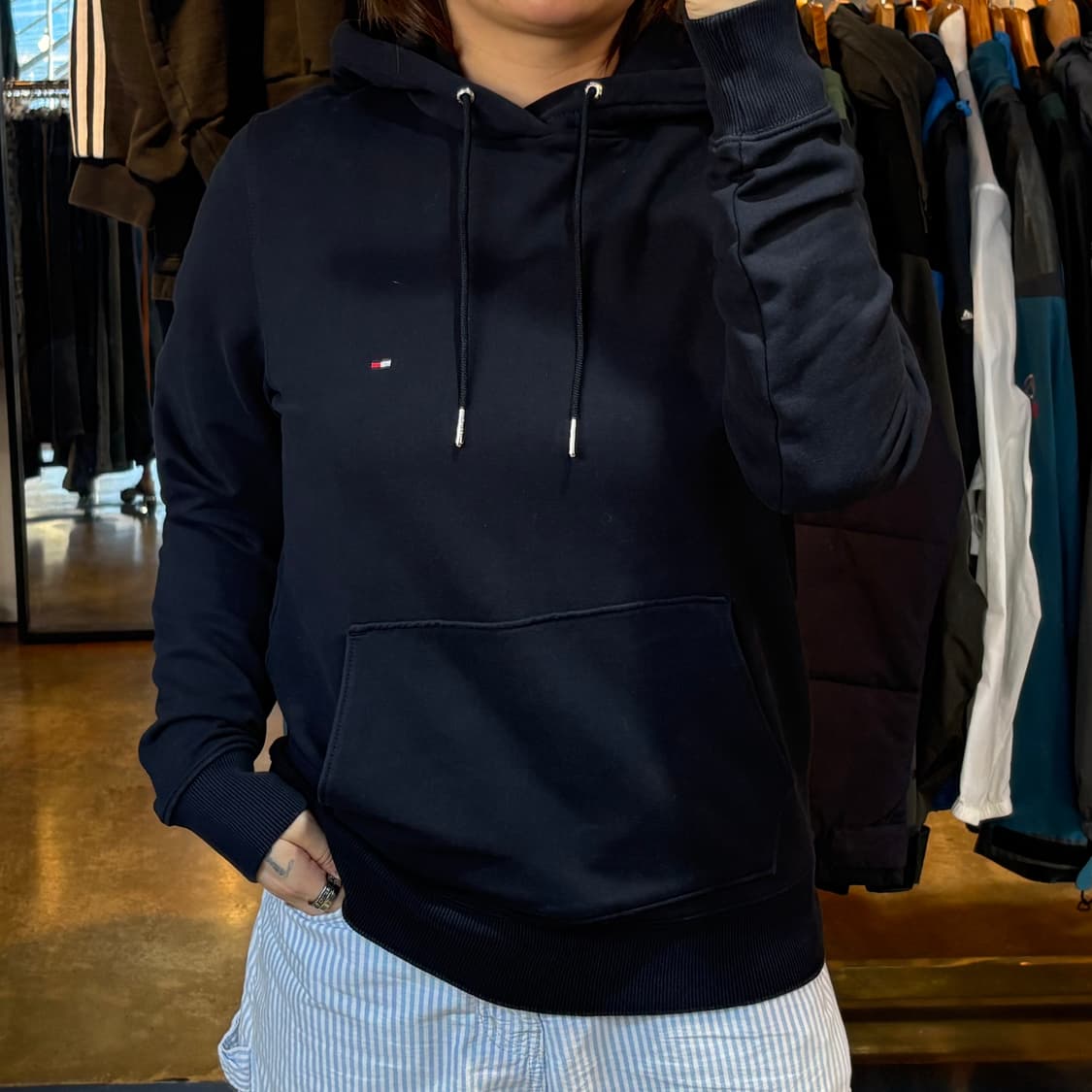 타미힐피거 네이비 후드 상품이미지1