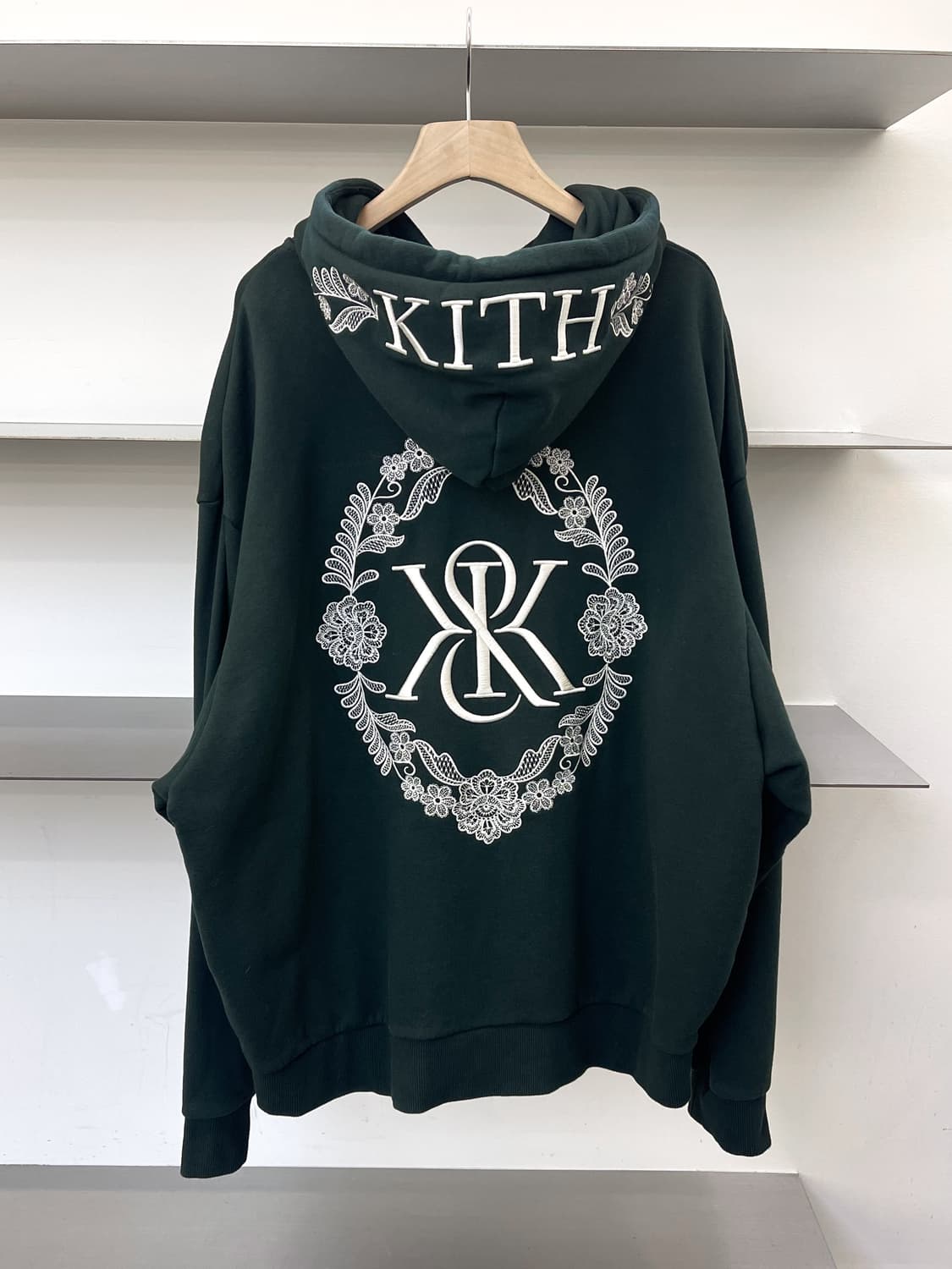 키스 24fw 플로럴 레이스 넬슨 후디 상품이미지5