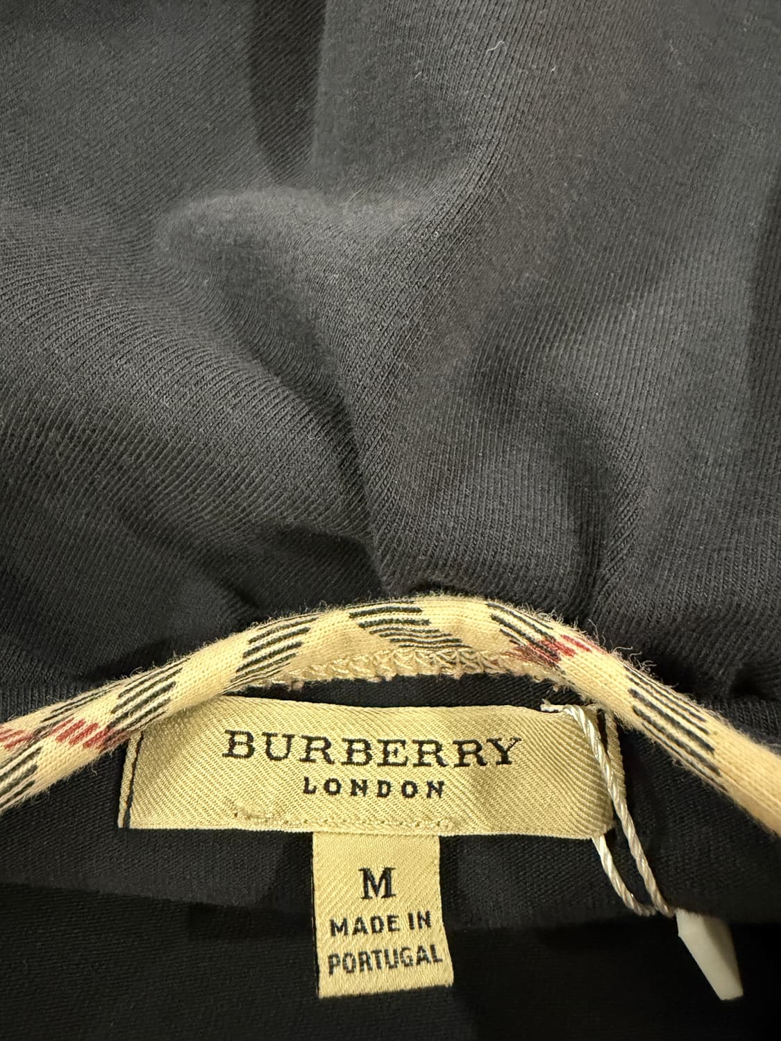 버버리 체크 트리밍 반팔 티셔츠 상품이미지4