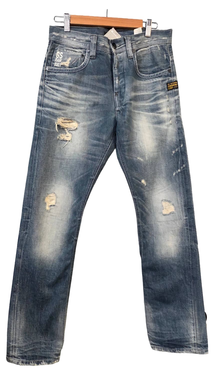 G-Star Raw 3301 데님 청바지 데미지진(W30/L32) 상품이미지1