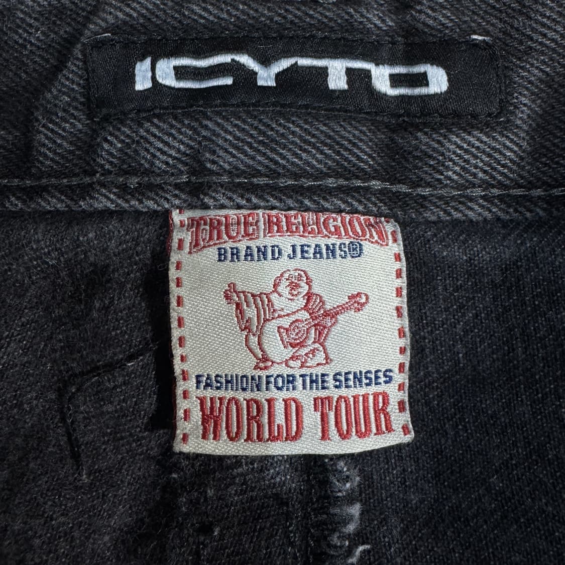 트루릴리전 X 아이시토 데인저 홀스 슈 데님팬츠 블랙 상품이미지7