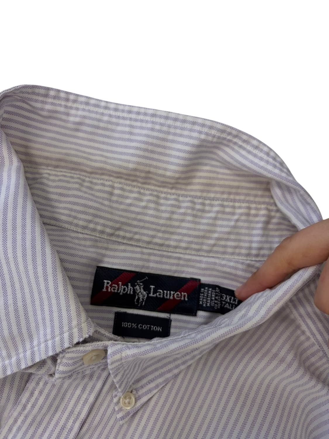 90s 폴로 스트라이프 빅 셔츠 (XXXL) 상품이미지4