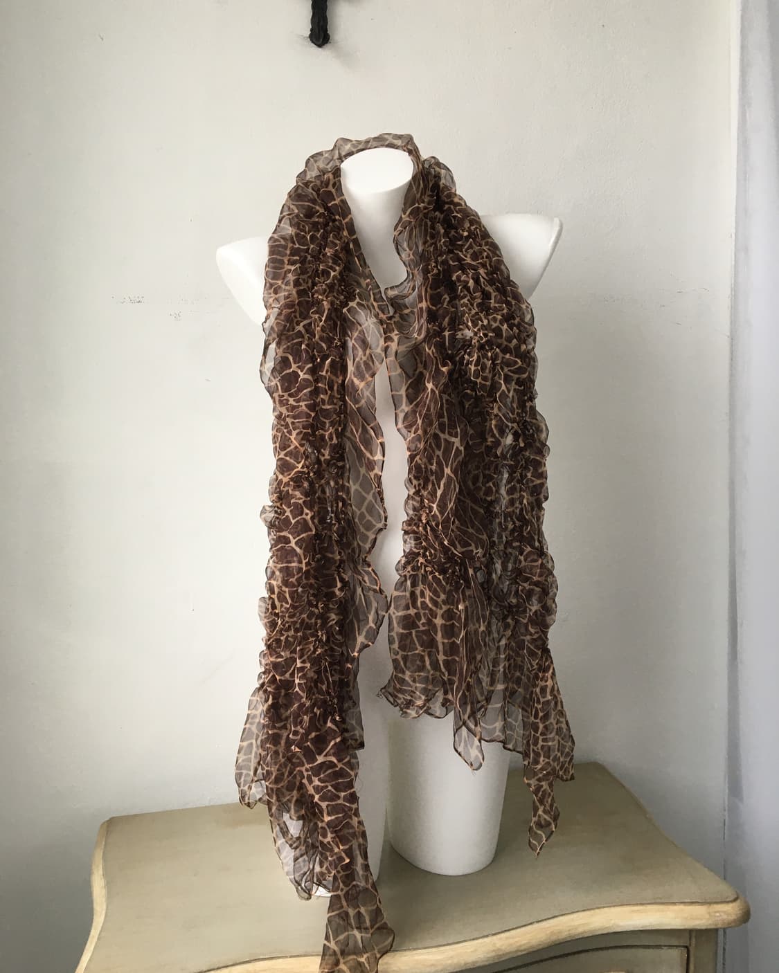 animal pattern shirring muffler 상품이미지2