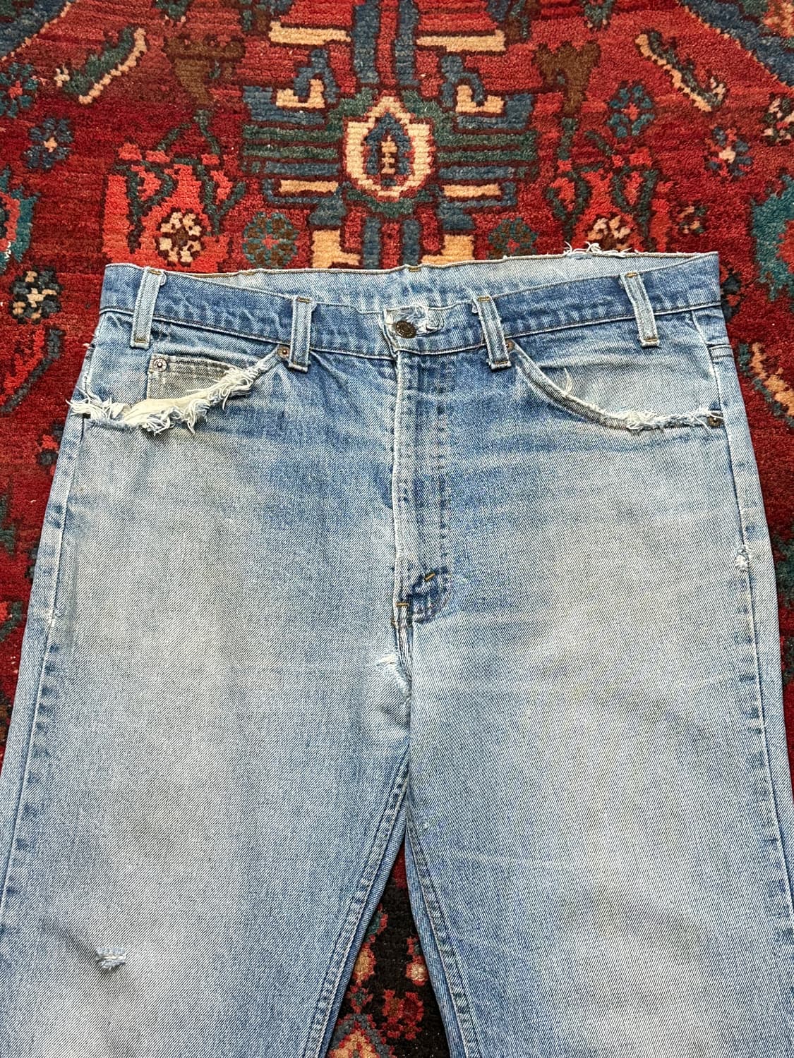 80’s USA Made 빈티지 리바이스 517 오렌지탭 부츠컷 상품이미지5