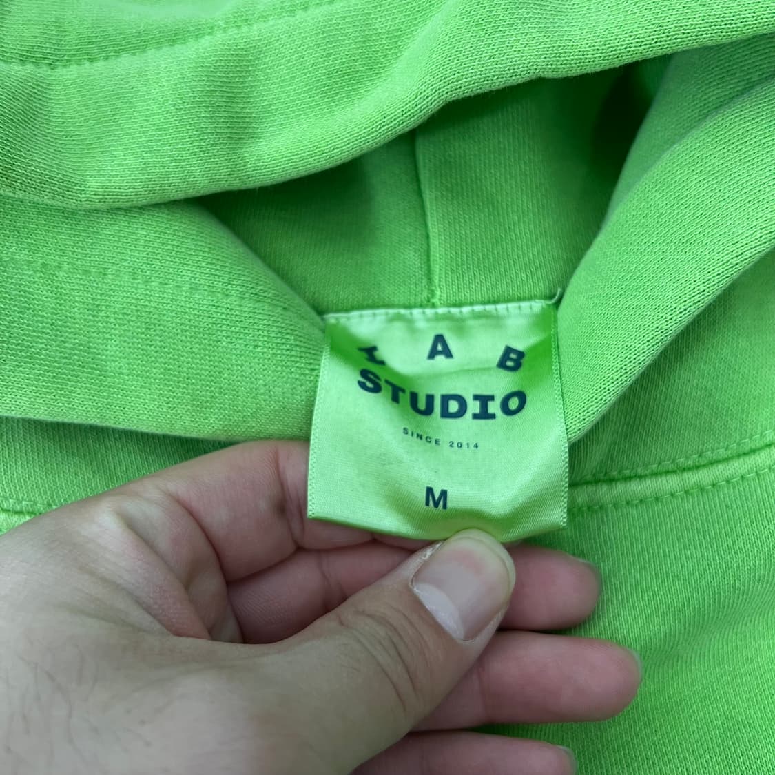 아이앱 스튜디오 피그먼트 후디 그린 상품이미지5