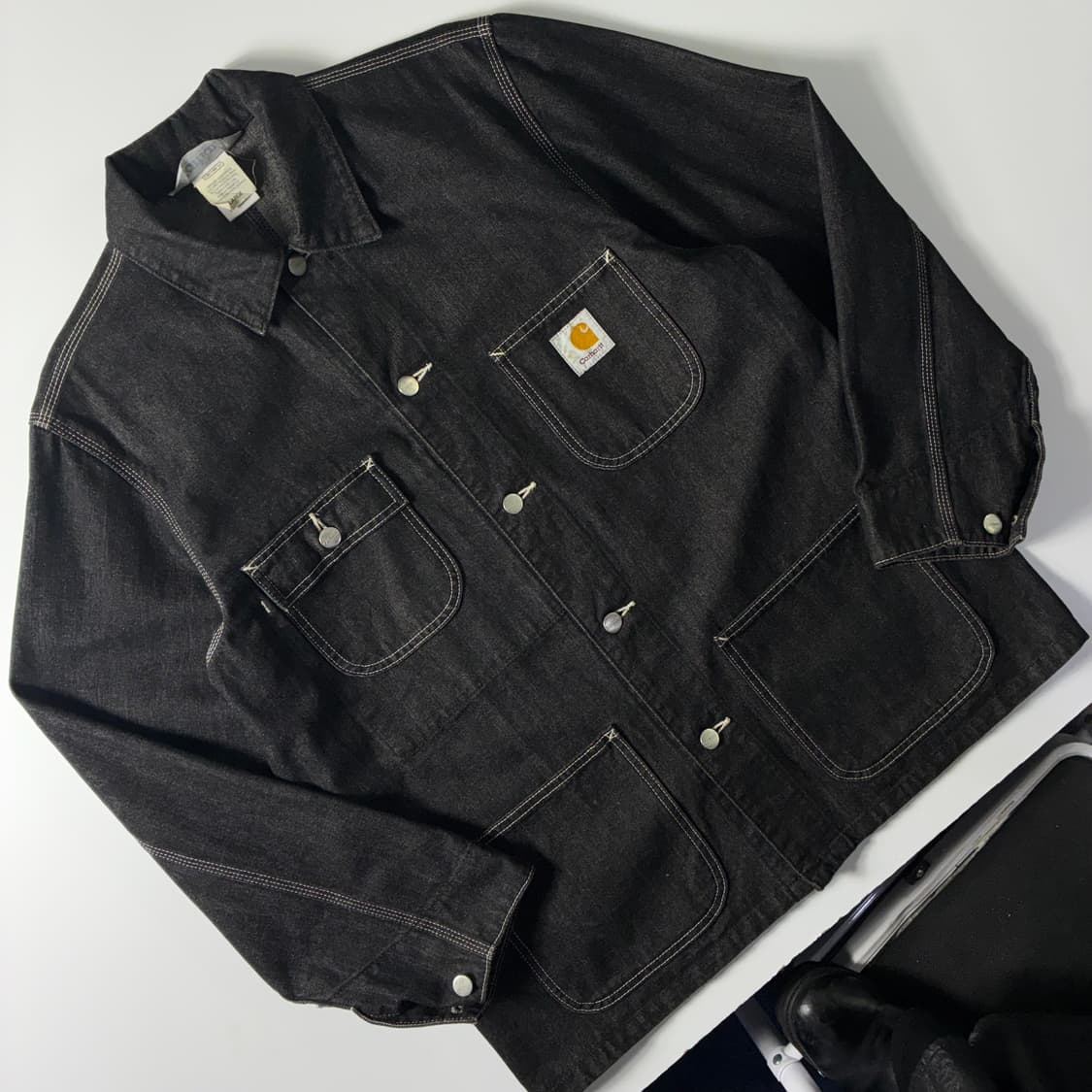 Carhartt  칼하트 OG 미시건 블랙 데님 초어 자켓   상품이미지2