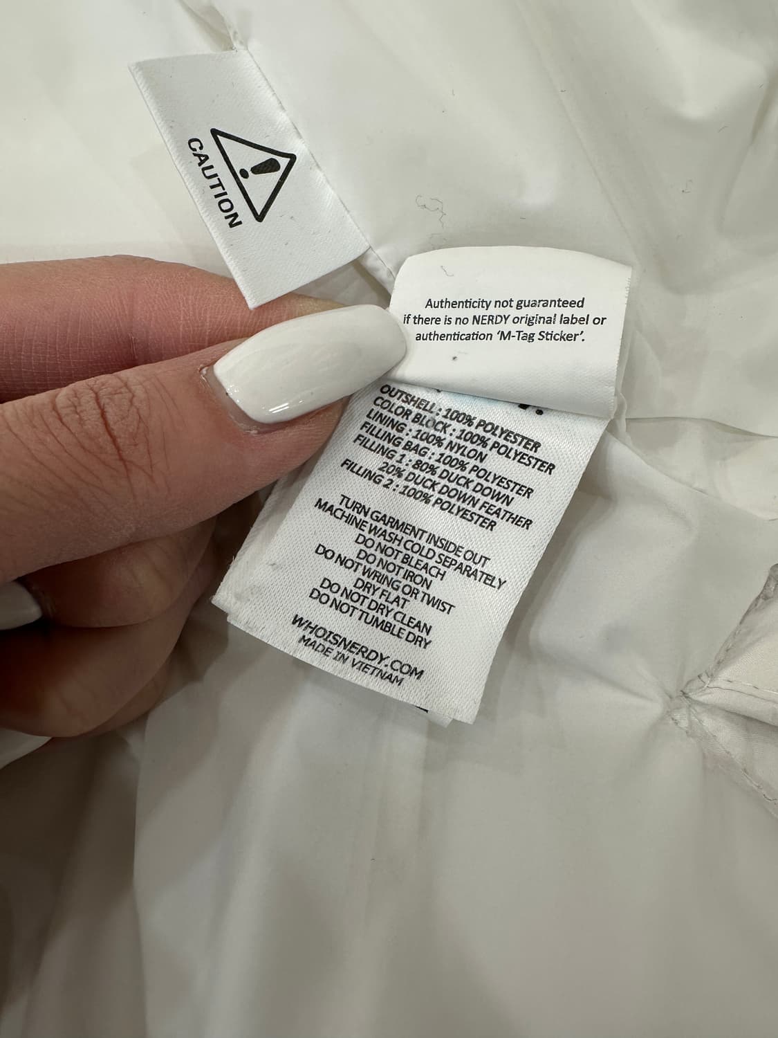 널디 롱패딩 화이트 상품이미지5