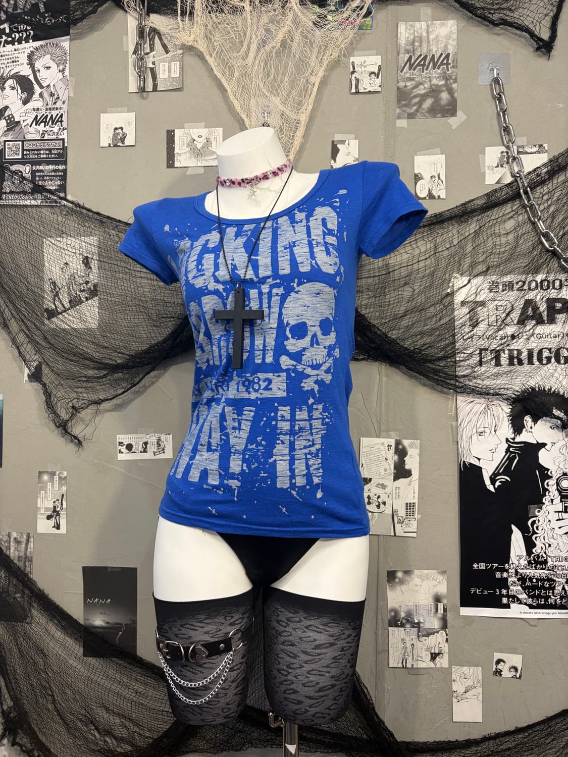 PUNK skull cross halfsleeve 상품이미지5