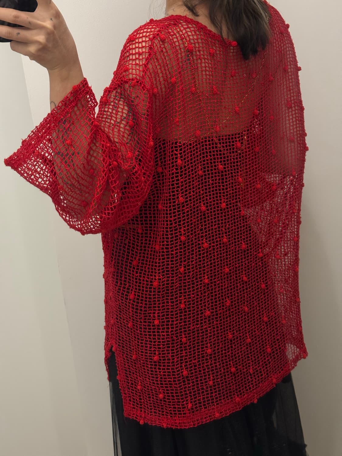 빈티지 그물 크로셰 니트 상품이미지6