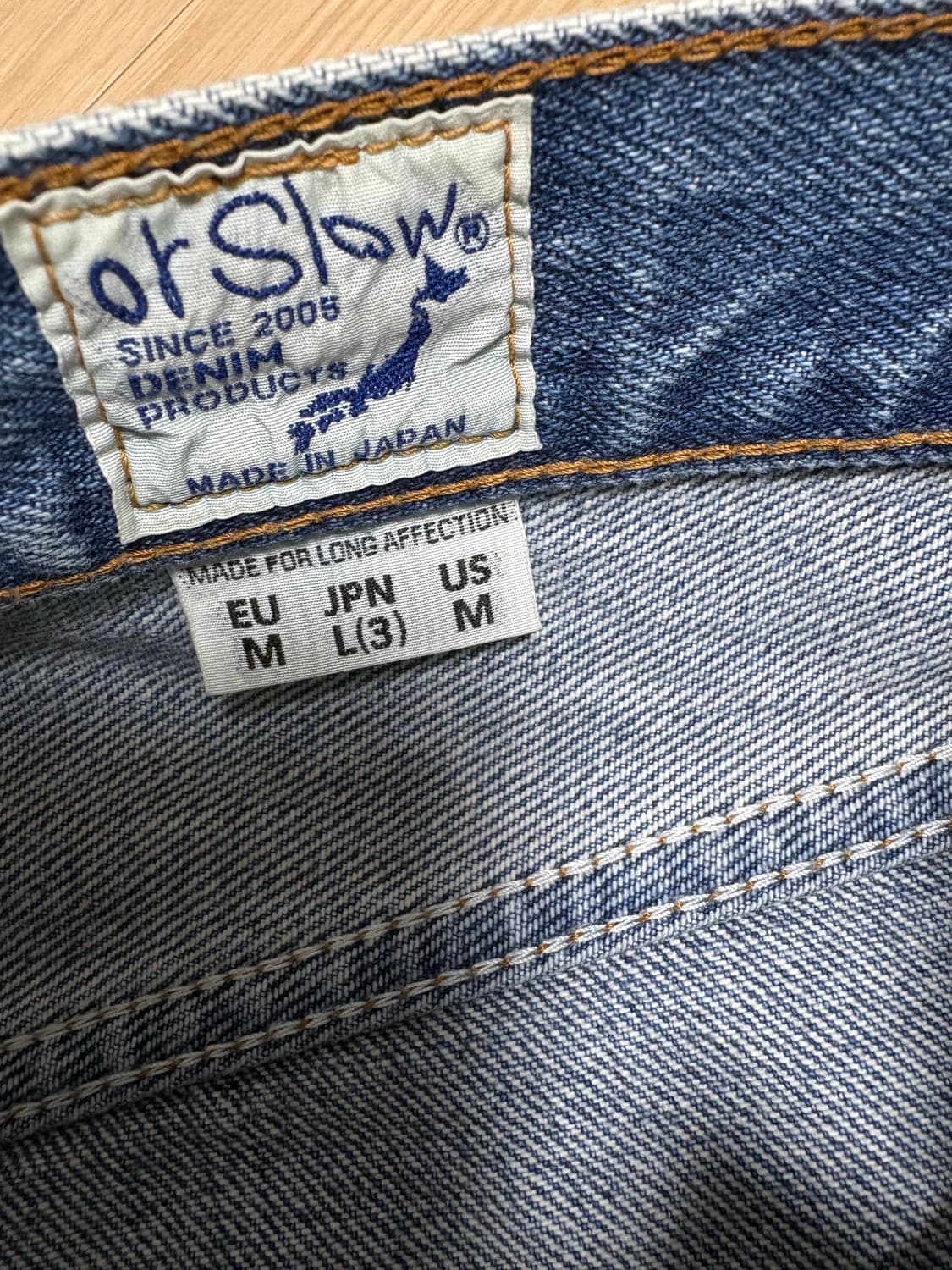 오어슬로우 101 리메이크 청바지 상품이미지3