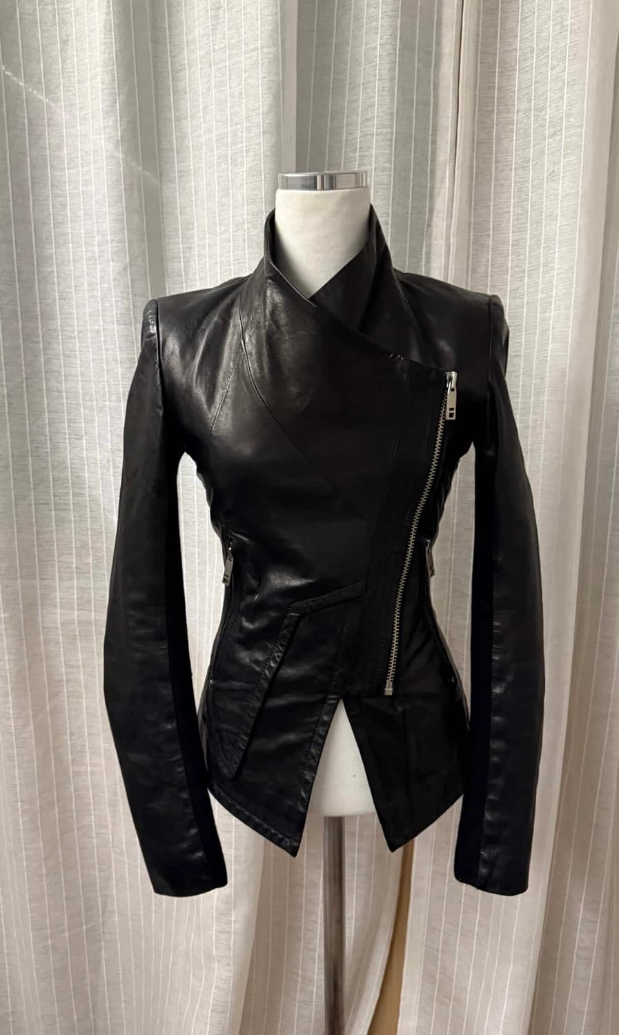 릭오웬스깔 가죽 자켓 상품이미지2