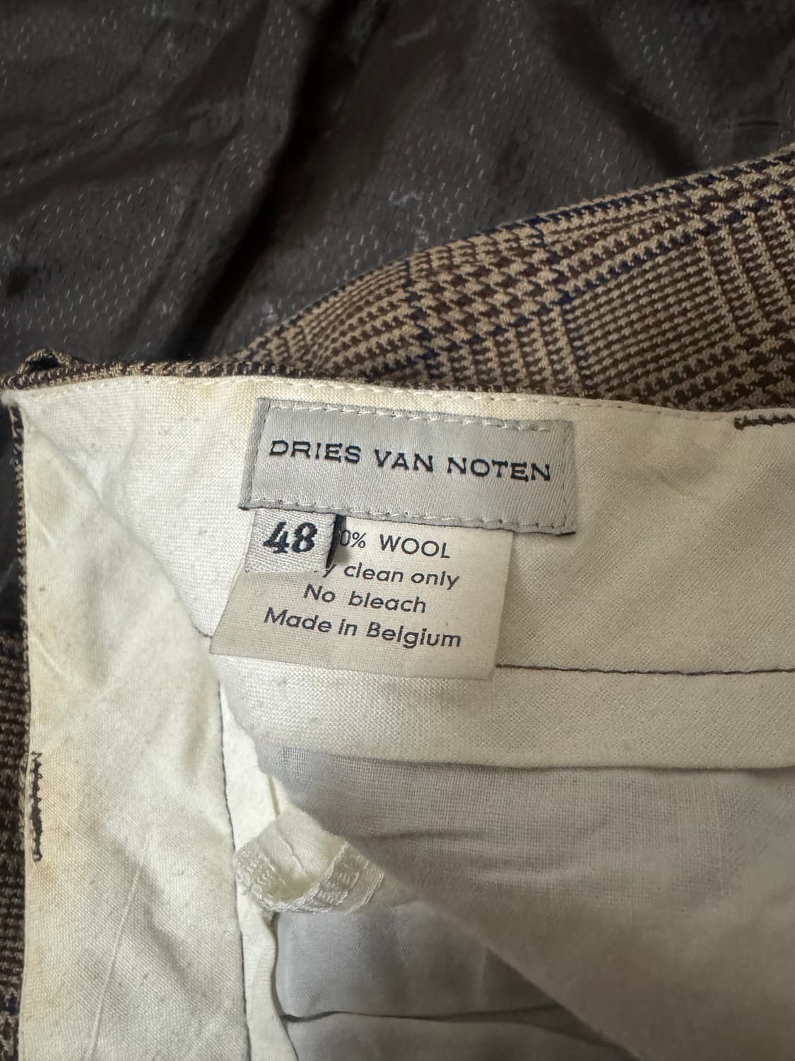 드리스 반 노튼 체크 트라우저 상품이미지5