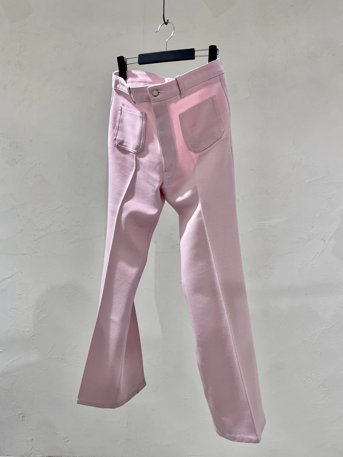 80s ROX penny 핑크 폴리 부츠컷 팬츠 상품이미지1