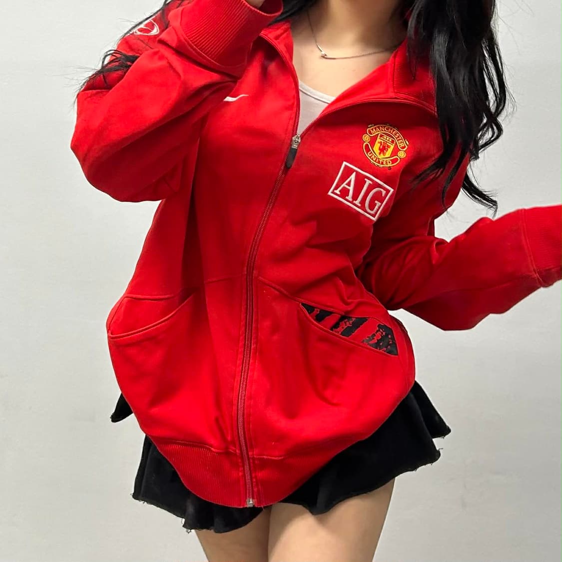 나이키 맨체스터 유나이티드 올드 유니폼 대장급 트랙탑 희귀져지(L) 상품이미지1