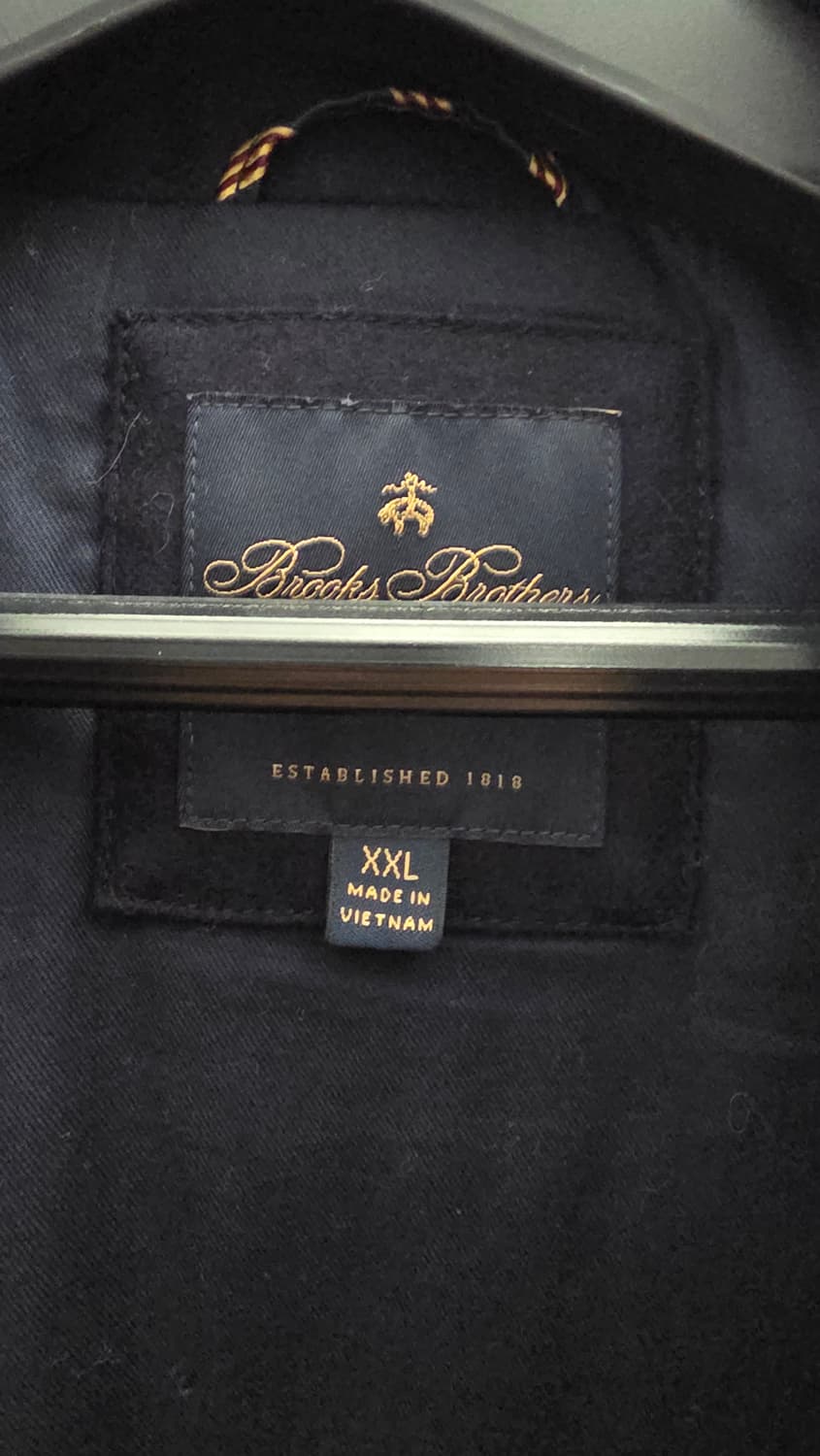 브룩스브라더스 블랙와치 왁스자켓 xxl 상품이미지3