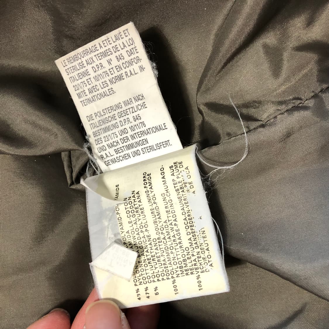 아르마니 시머 구스다운 후드 패딩  상품이미지7