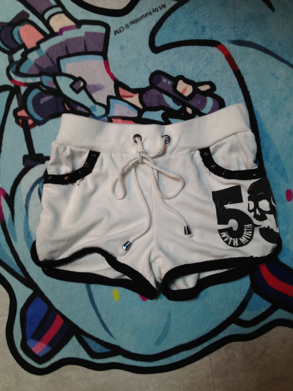 고스트오브할렘 펑크 반바지 상품이미지1