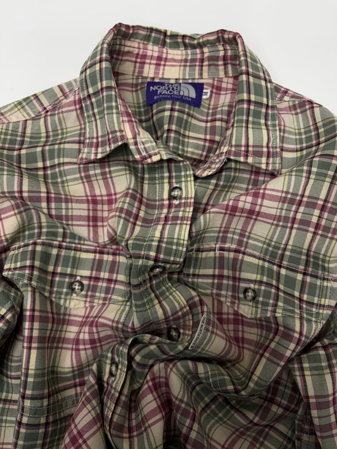 노스페이스 퍼플 라벨 체크셔츠 상품이미지1