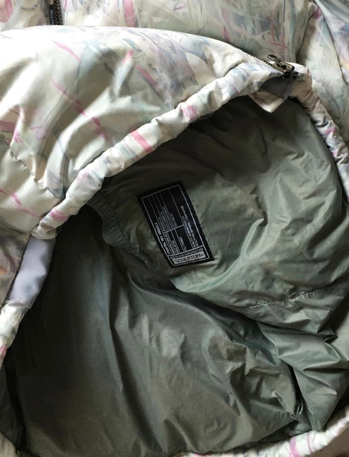 스컬프터 플로럴 덕다운 패딩 상품이미지4