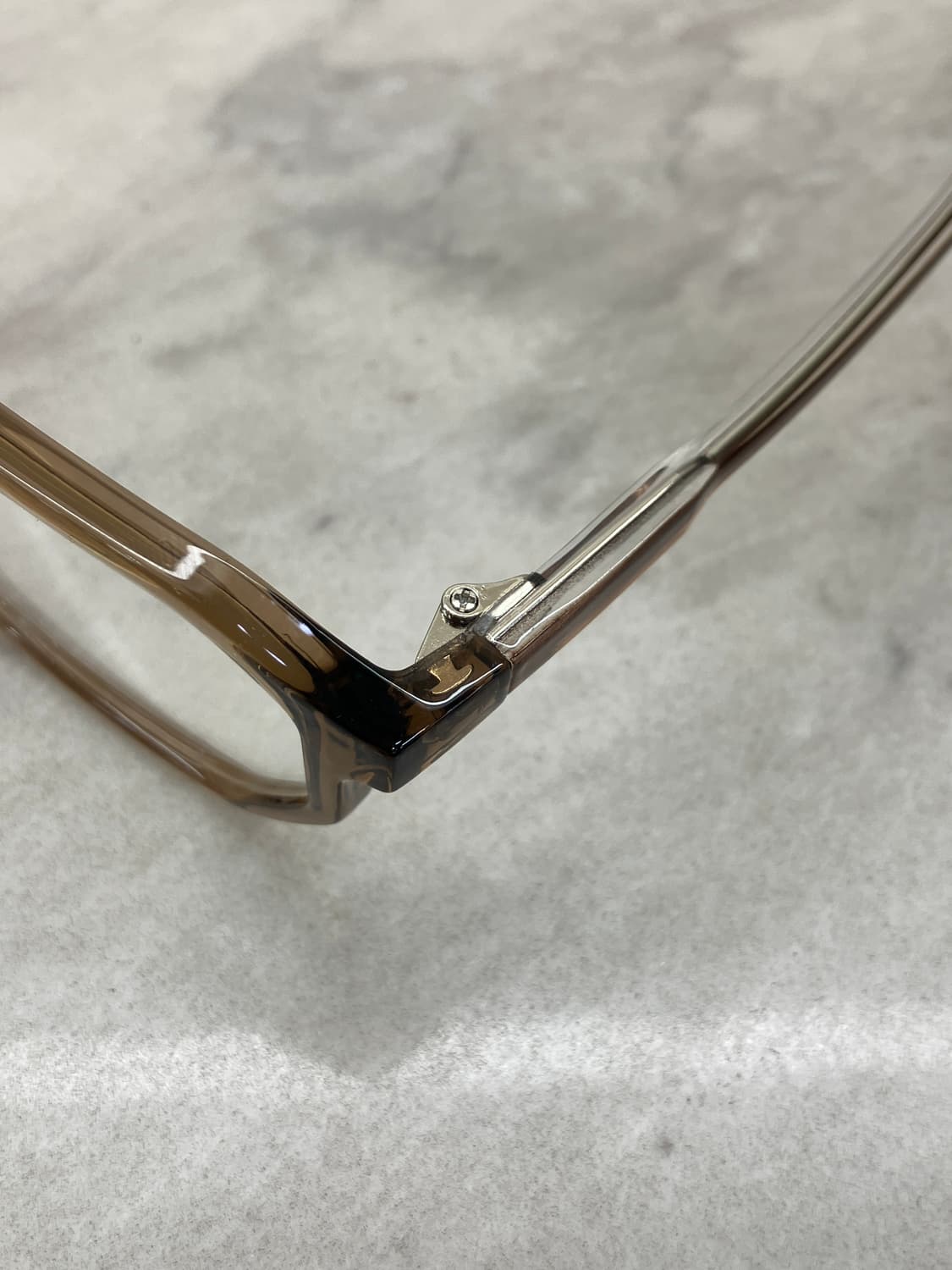 B68 HL 브라운 팔각 뿔테 안경5534 상품이미지2