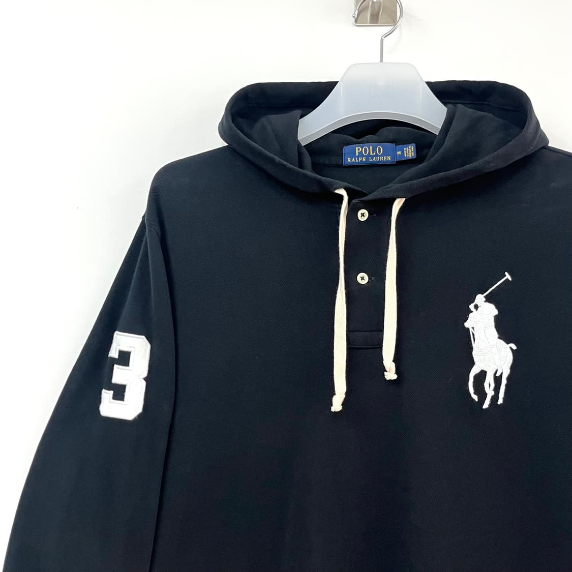 폴로 랄프로렌 빅포니 블랙 후드 롱슬리브 상품이미지5
